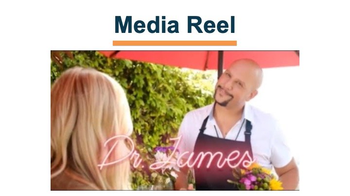 Dr. James Q. Simmons in an outdoor interview from his media reel discussing health topics